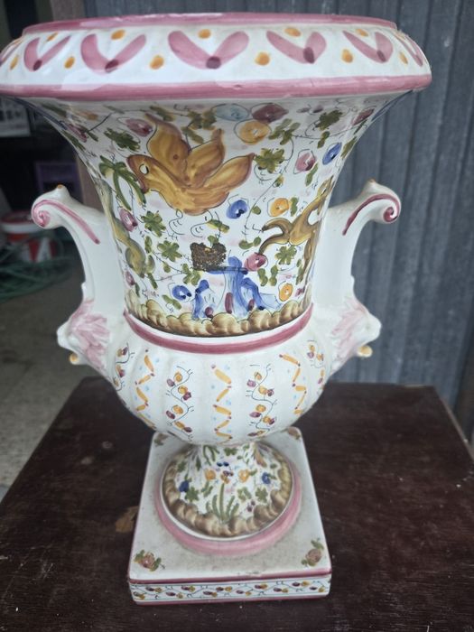 Vaso  decorado antigo