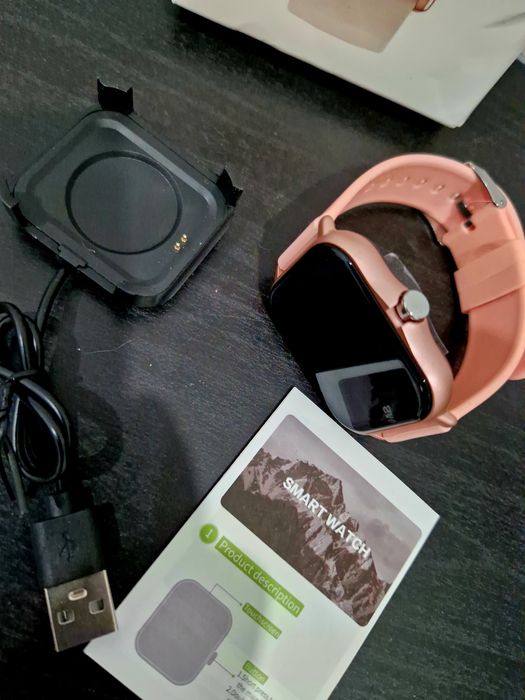 Smartwatch cor de rosa