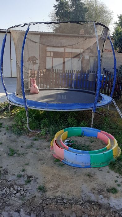 Trampolina 10ft 312cm siatka wewnętrzna profilowana