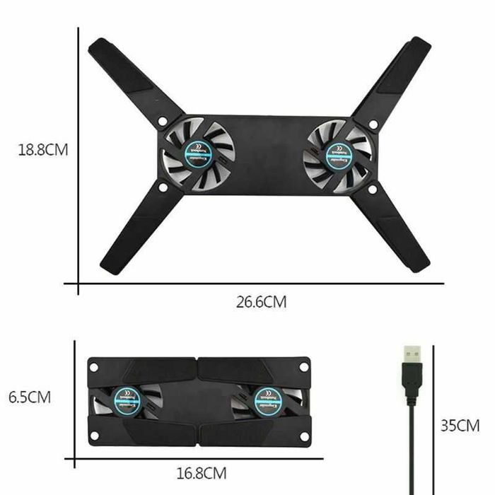 Base de refrigeração para computador portátil, universal, USB. NOVO