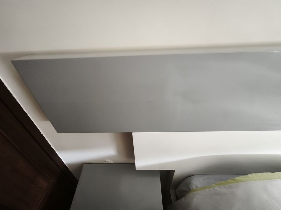 Cama de casal com cabeceira + colchão
