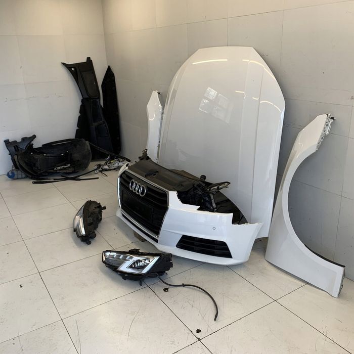 Kompletny Przód Ly9C Maska Błotnik Zderzak Lampy Pas Audi A4 B9 8W Tdi 17R