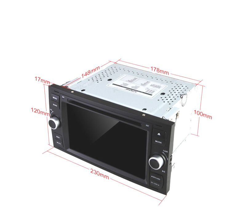 AUTO RADIO GPS 2DIN 7" GPS TACTIL PARA FORD FOCUS C-MAX FIESTA GALAXY KUGA MONDEO S-MAX TRANSIT