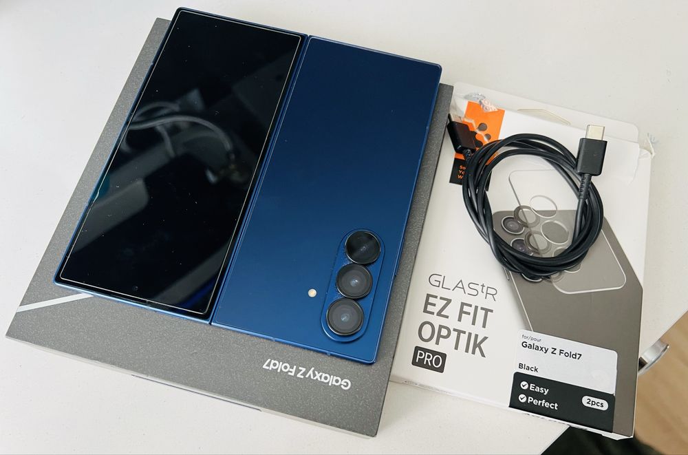 Samsung Galaxy Z Fold 7 256GB Azul - Fatura e garantia