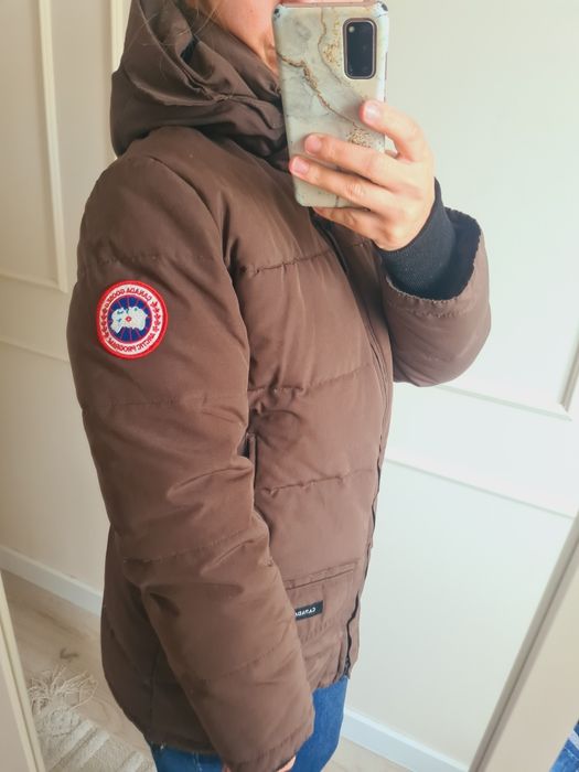 Brązowa kurtka Puchowa Canada Goose