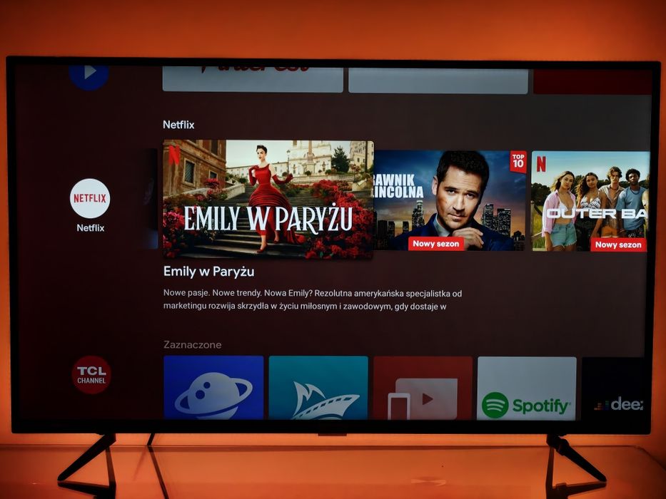 Telewizor TV TCL 43" z podświetleniem