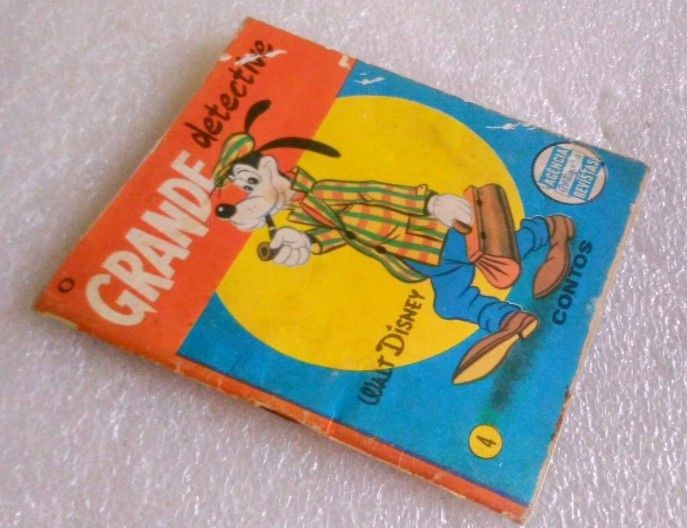 Raro livro de bolso 1969 Walt Disney O Grande Detetive, edição da Agên