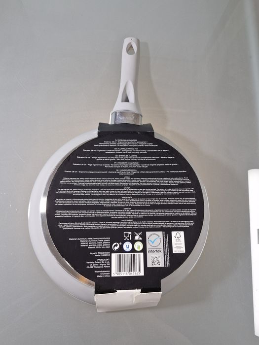 Patelnia Aluminiowa 28 cm do Wszystkich Rodzajów Kuchenek