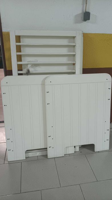 Cama de Bebé 120x60 Madeira Lacada a Branco em  Muito Bom Estado da Pré Natal