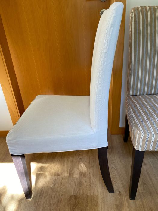 5 capas brancas para cadeiras Ikea Henriksdal