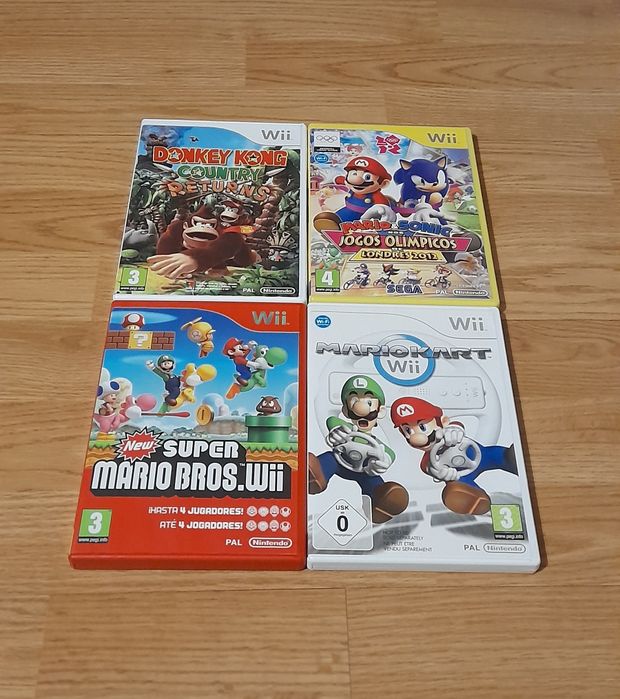 Jogos Originais e Completos Nintendo Wii/Wii U (Versão PT)