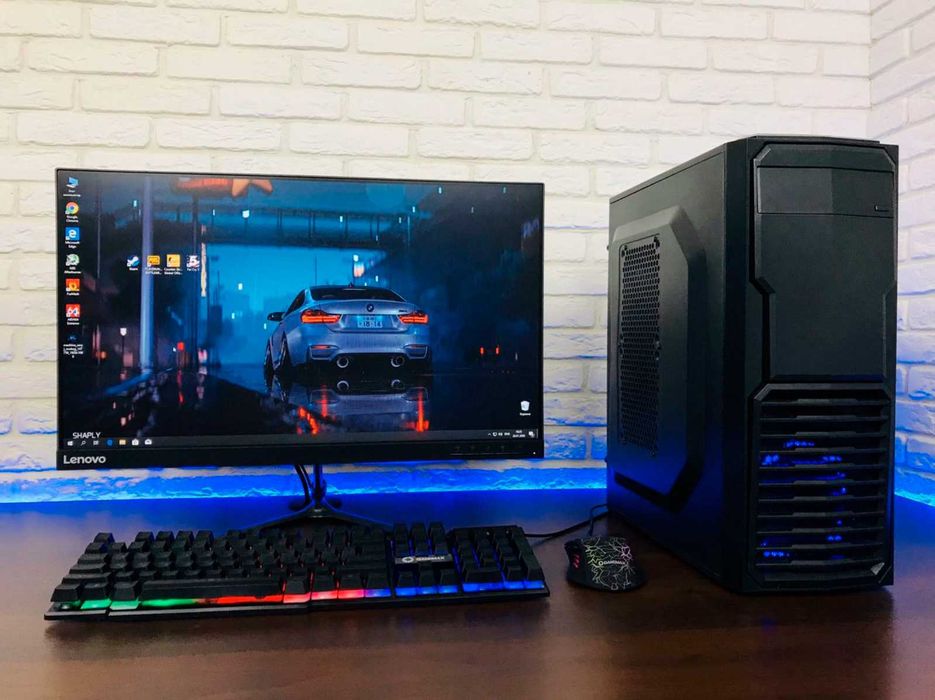 RX 570/16G + SSD/HDD Ігровий Комп'ютер i7 системний блок intel 8/16
