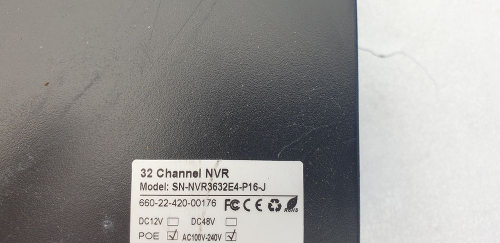 Rejestrator NVR 32 kamery IP 16 portów poe 4 dyski