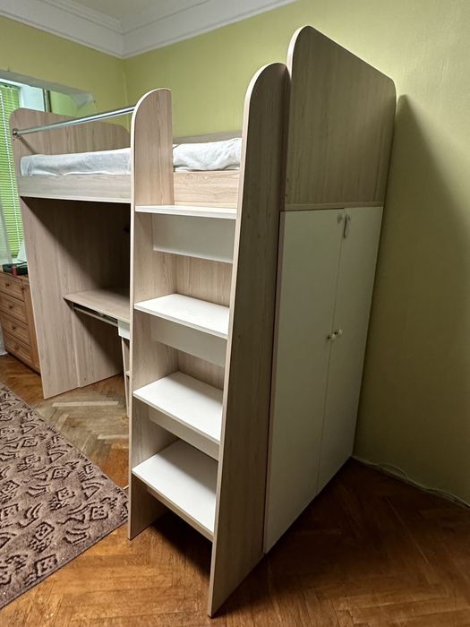 Продам дитяче ліжко чердак + матрац