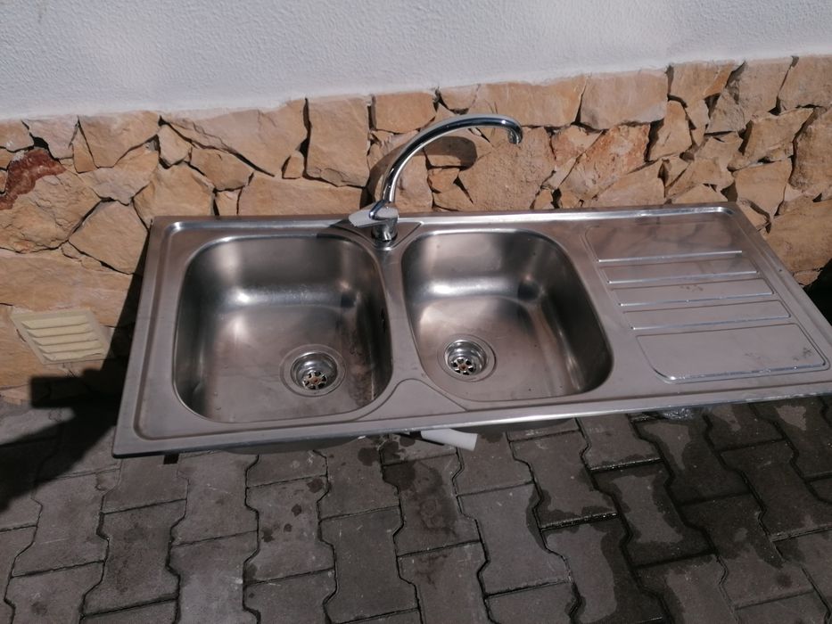 Lava louça com 2 pias