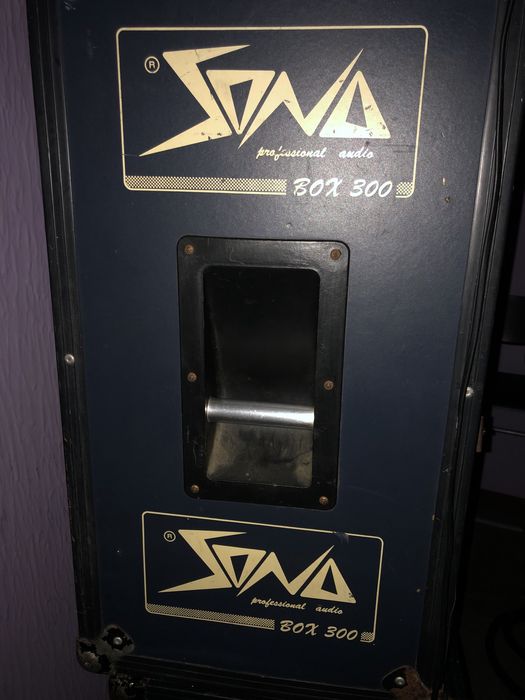 Colunas de som usadas