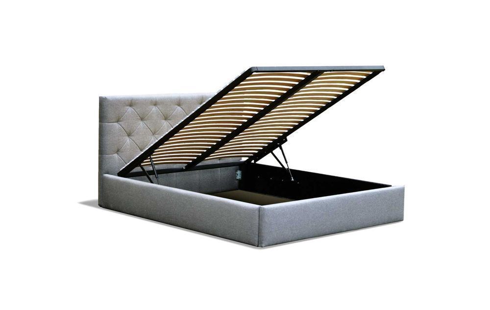 Łóżko tapicerowane JULA z pojemnikiem, stelażem 90/120/140/160/180x200