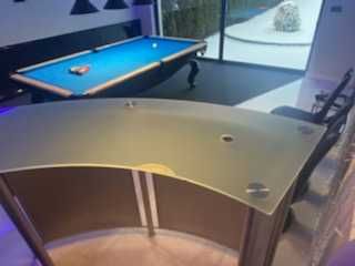 Barek ze stali nierdzewnej i szkła