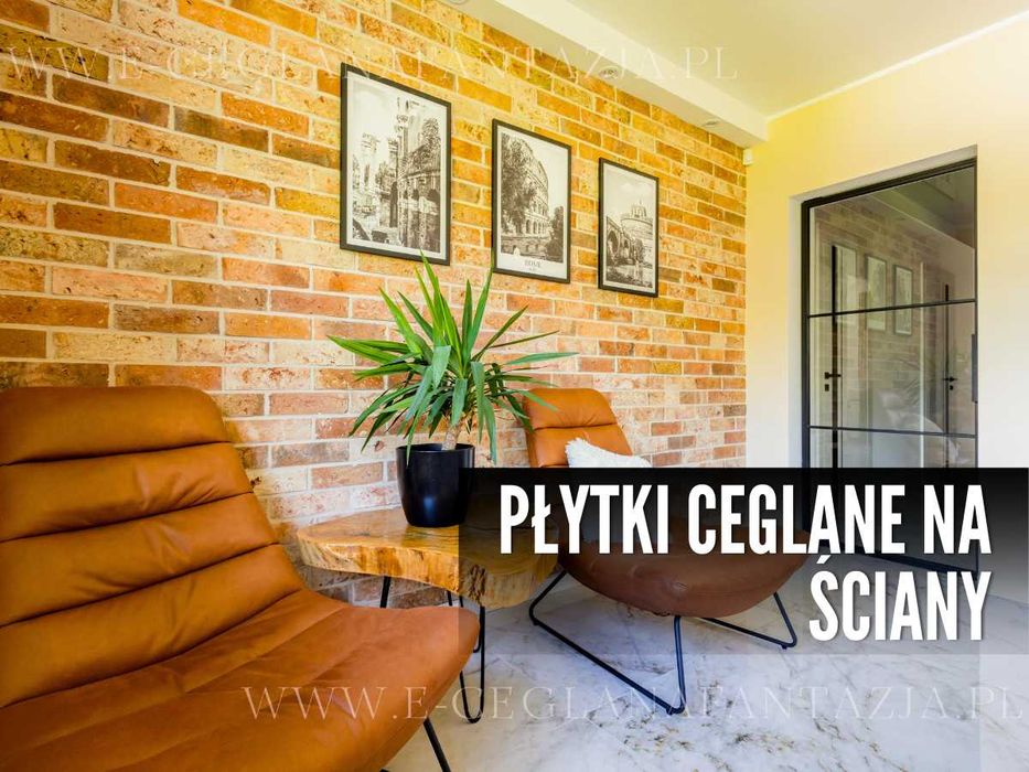 Cegła Cięta Dekoracyjna Na Ścianę  Płytki z Cegły - Lico Ceglane