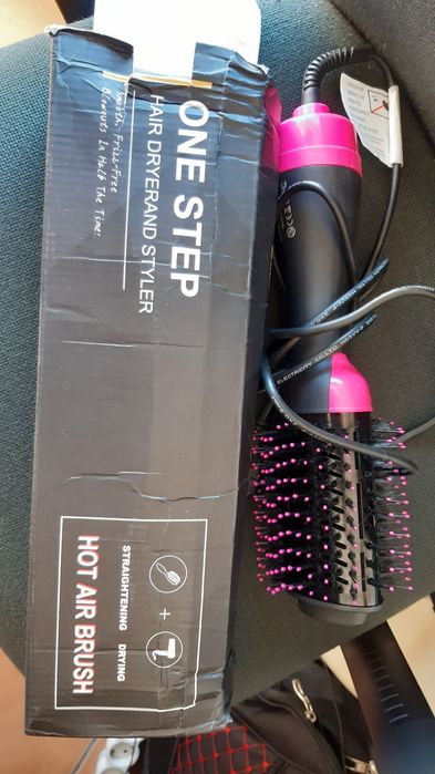 Modelador cabelo philips + hot air brush