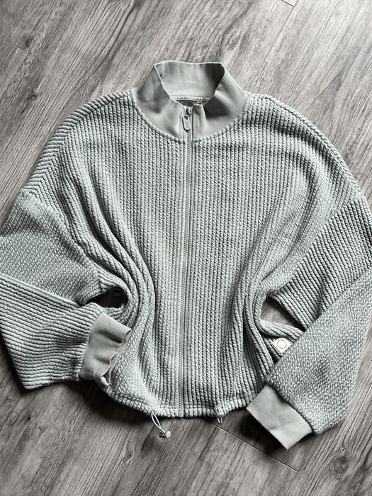 Miętowa bluza zapinana casual identity roz 42