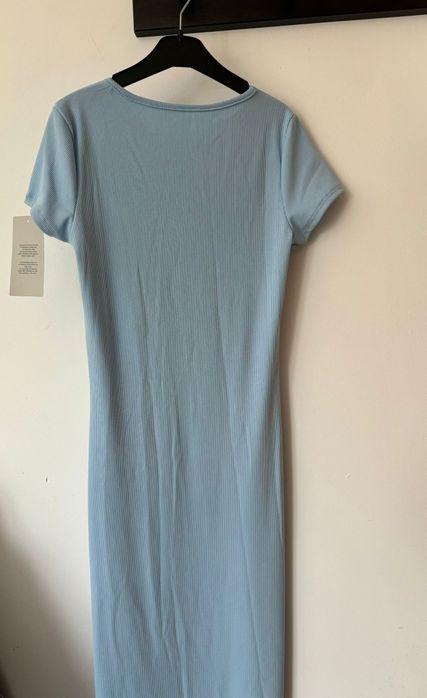 Vestido azul comprido