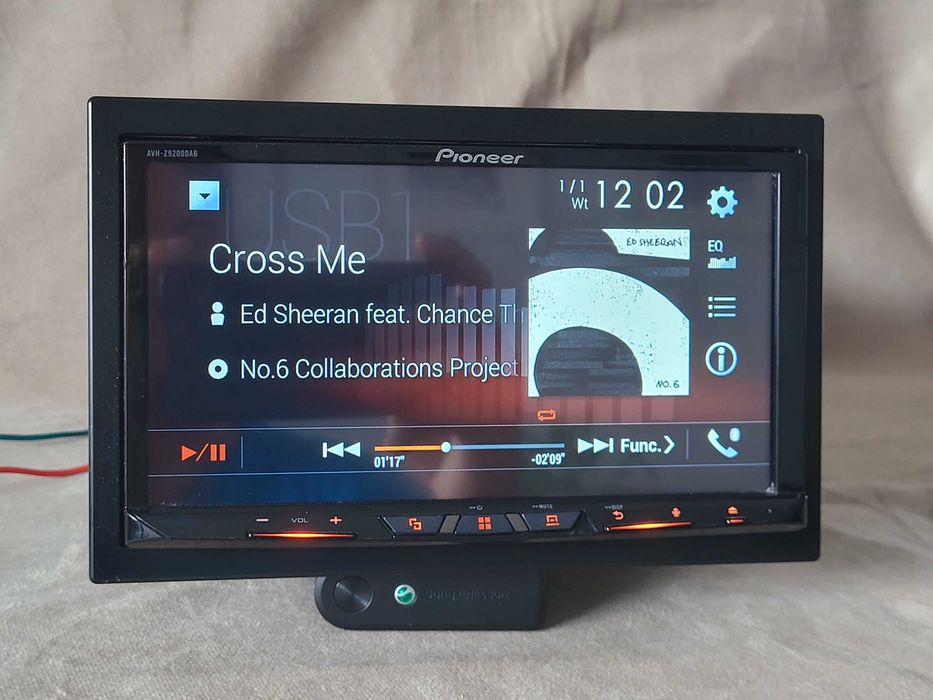 Pioneer AVH-Z9200DAB Bezprzewodowy CarPlay i Android Auto DVD/USB/FLAC