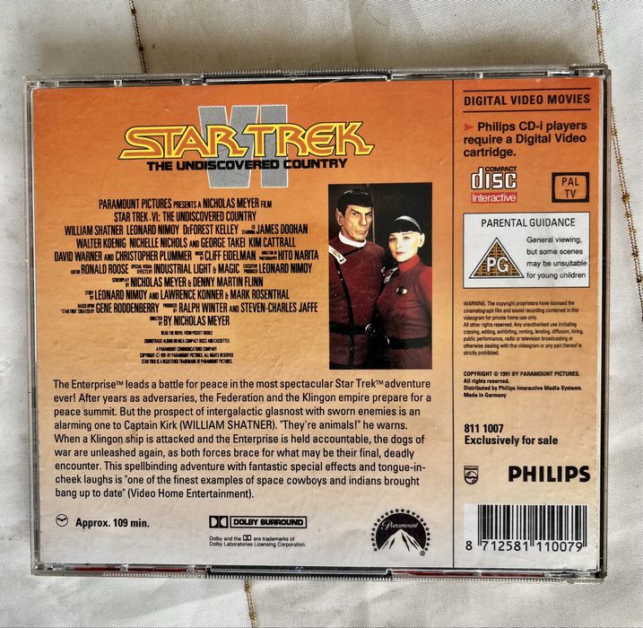 Star TreK VI Filme CDI da Phillips