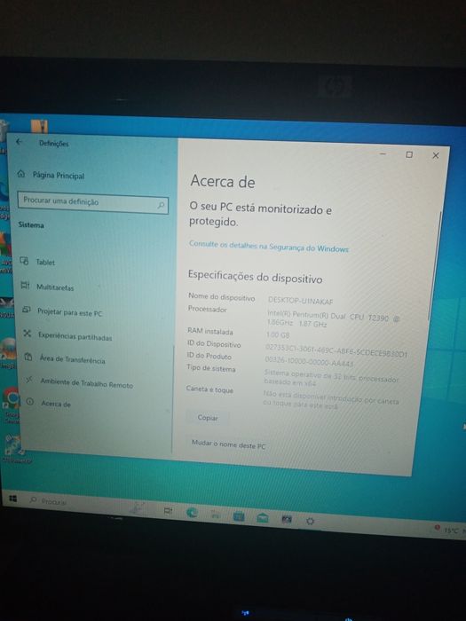 Portátil Hp Cinza