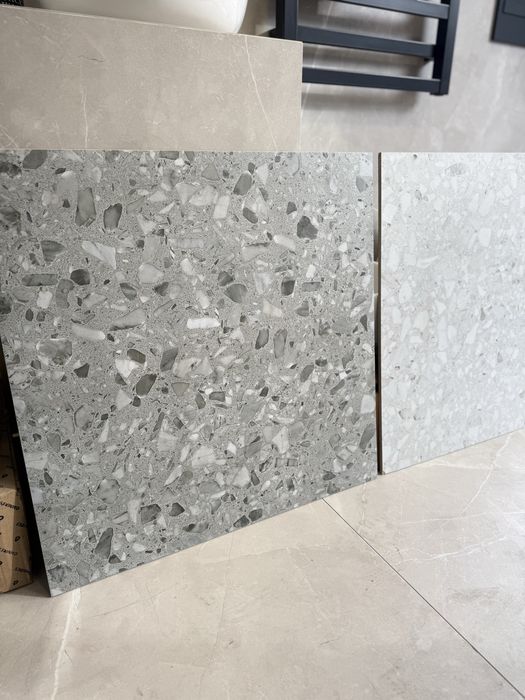 Płytki Lastryko 59,9 x 59,8 TERAZZO Grey Graphite White Gres WYPRZEDAŻ