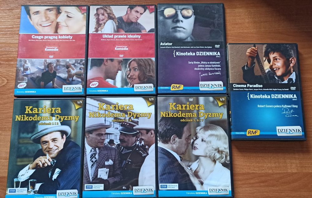 11 filmów i 1 serial na DVD z wydania Dziennika