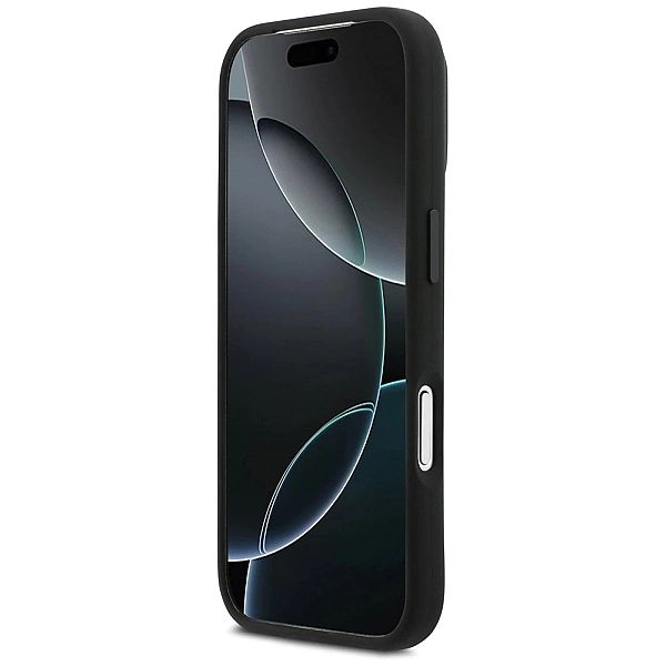 Etui BMW M Silicon Horizontal Line MagSafe na iPhone 17 Pro - czarne