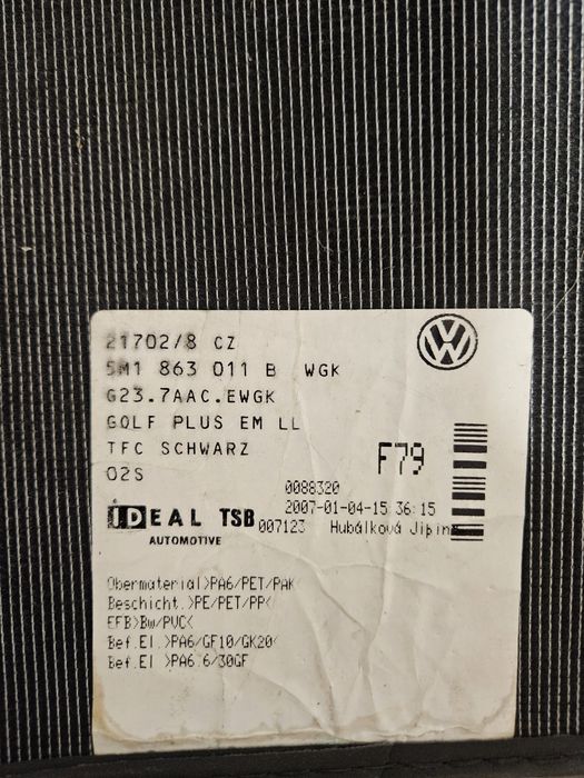 Tapetes Originais VW Golf Plus