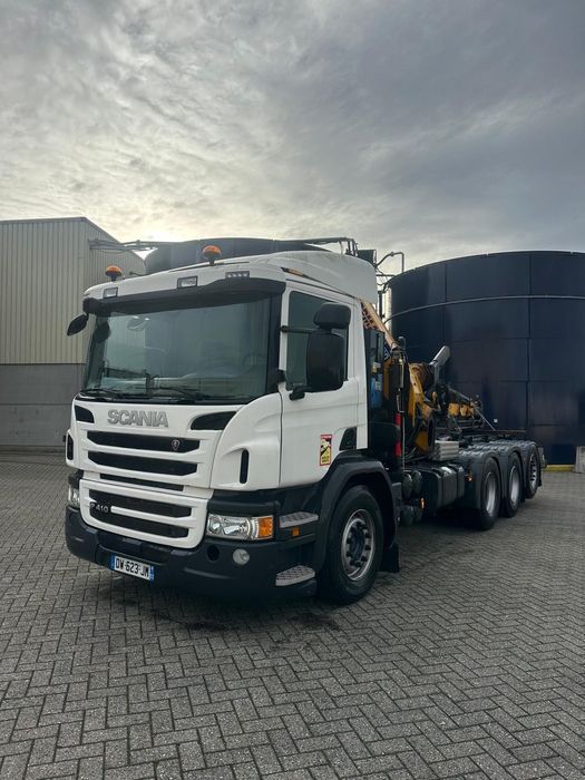 Scania P410 Grue Compa 300 + Jib