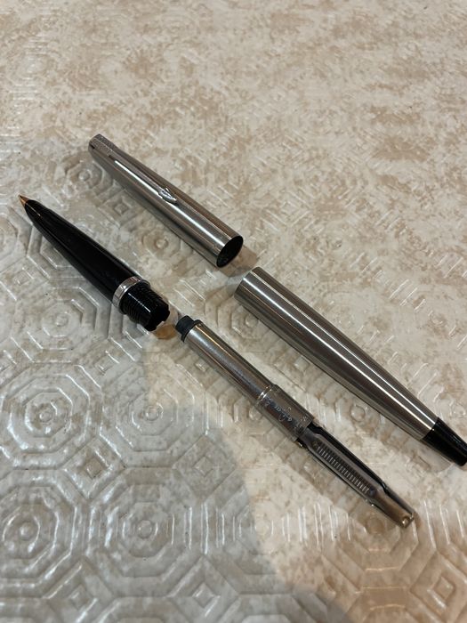 Caneta Vintage Parker 45 Flighter CT black tassie