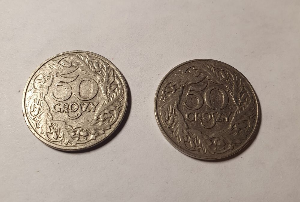 50 groszy 1923г 2штуки