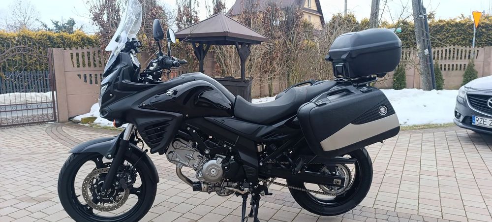 Suzuki V-STROM DL 650 ABS 30t.km-ASO/TUV 3-Kufry GMOLE Szyba GIVI HepcoBecker