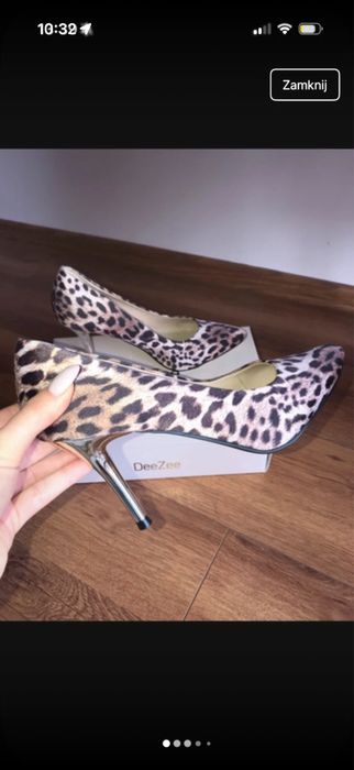 Szpilki nowe panterkowe rozmiar 39