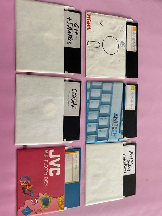 54 dyskietki do Atari 5.25 gry programy