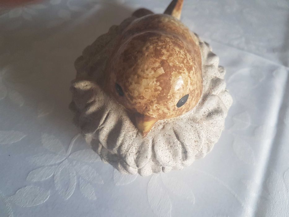 Coruja em Loiça Cerâmica Decorativa