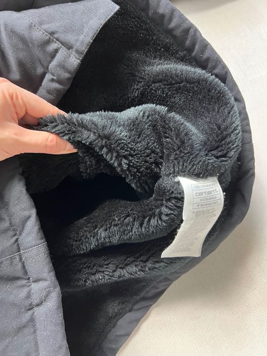 ocieplana kurtka Carhartt W' Mountain Coat black label winter jacket