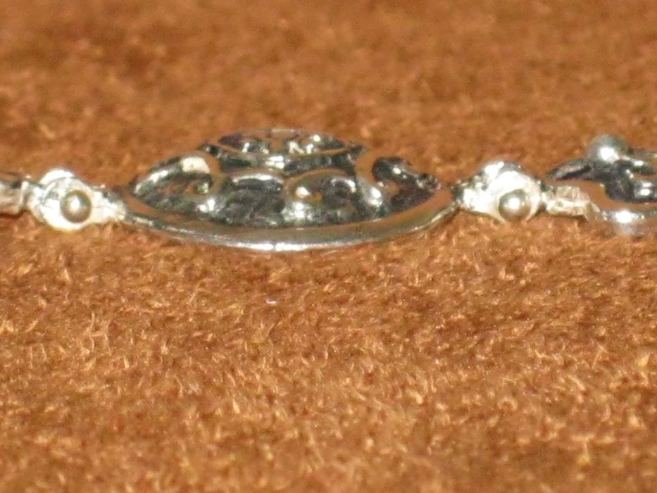 Pulseira Prata Maciça de Lei 925`/.. C/Contraste