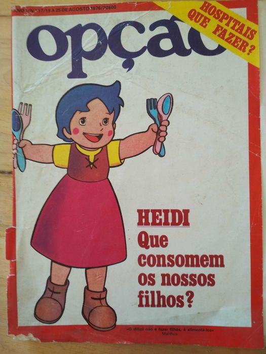 Opção Magazine, Year 1, No. 17, August 1976