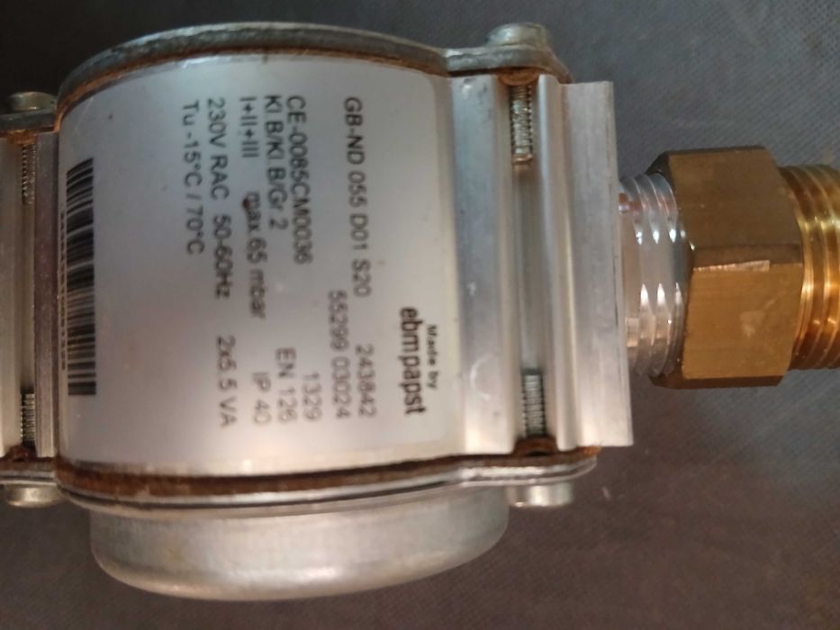 Zawór gazowy e​b​m​p​a​p​s​t G​B-N​D 0​5​5 D​0​1 S​20 230V 65 mbar