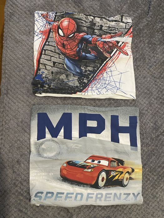 Poszewka na poduszkę x2 w rozmiarze 40x40, motyw Spider Man