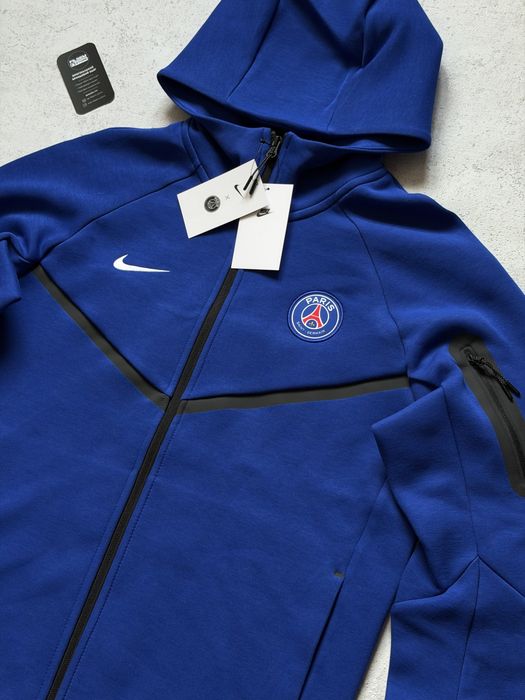 ОРИГІНАЛ! Зіпка/кофта Nike tech fleece x PSG синя | M