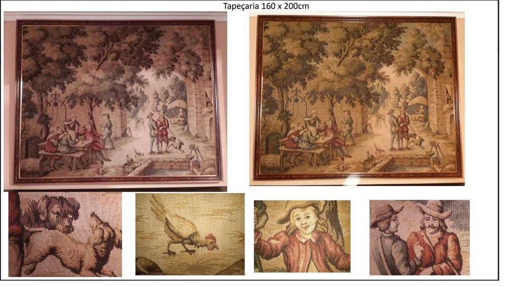 Tapeçaria com moldura