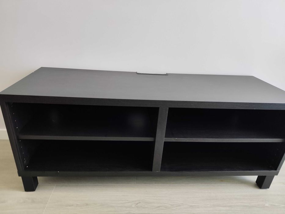 Móvel TV IKEA BESTÅ Preto-Castanho 120x38x40 com pés