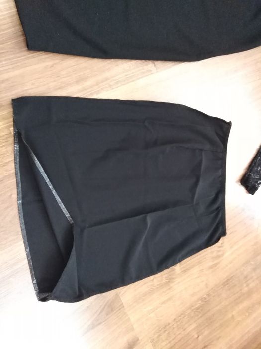 Avon вечернее платье чёрное с кружевом р.40-42,S