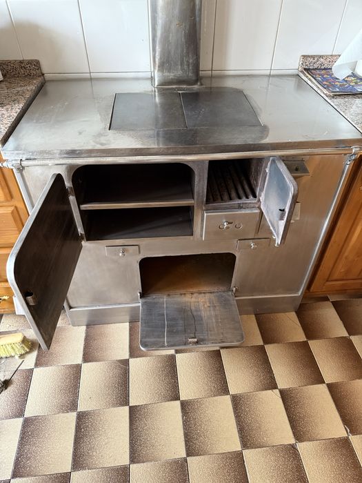 Forno-Fogão a lenha em inox